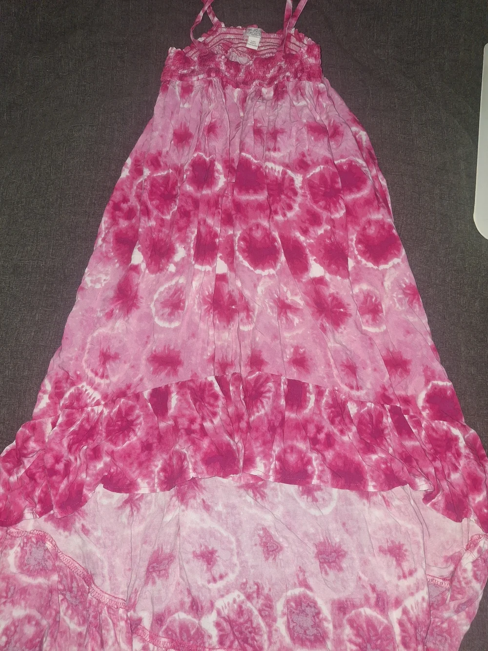 The Children's Place Pink Tie-Dye High-Low Maxi Skirt